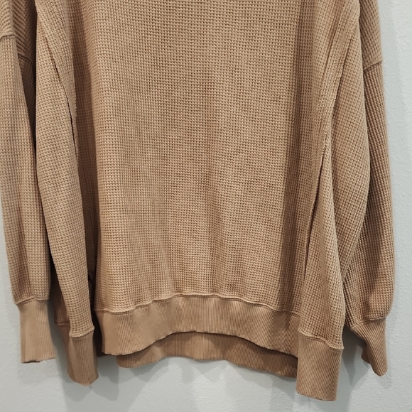 American Eagle Outfitters Tan Crew Neck Sweater Cozy Knit - Picture 7 of 10